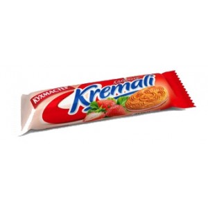饼干“Kuhmaster«Kremali»糖草莓馅批发